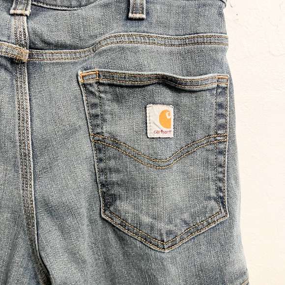Carhartt Other - CARHARTT Utility  Carpenter Pocket Denim Jeans Cargo Relaxed Fit 33 X 30 Blue